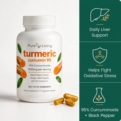 Turmeric Curcumin (1,000mg) Liver Support Capsules